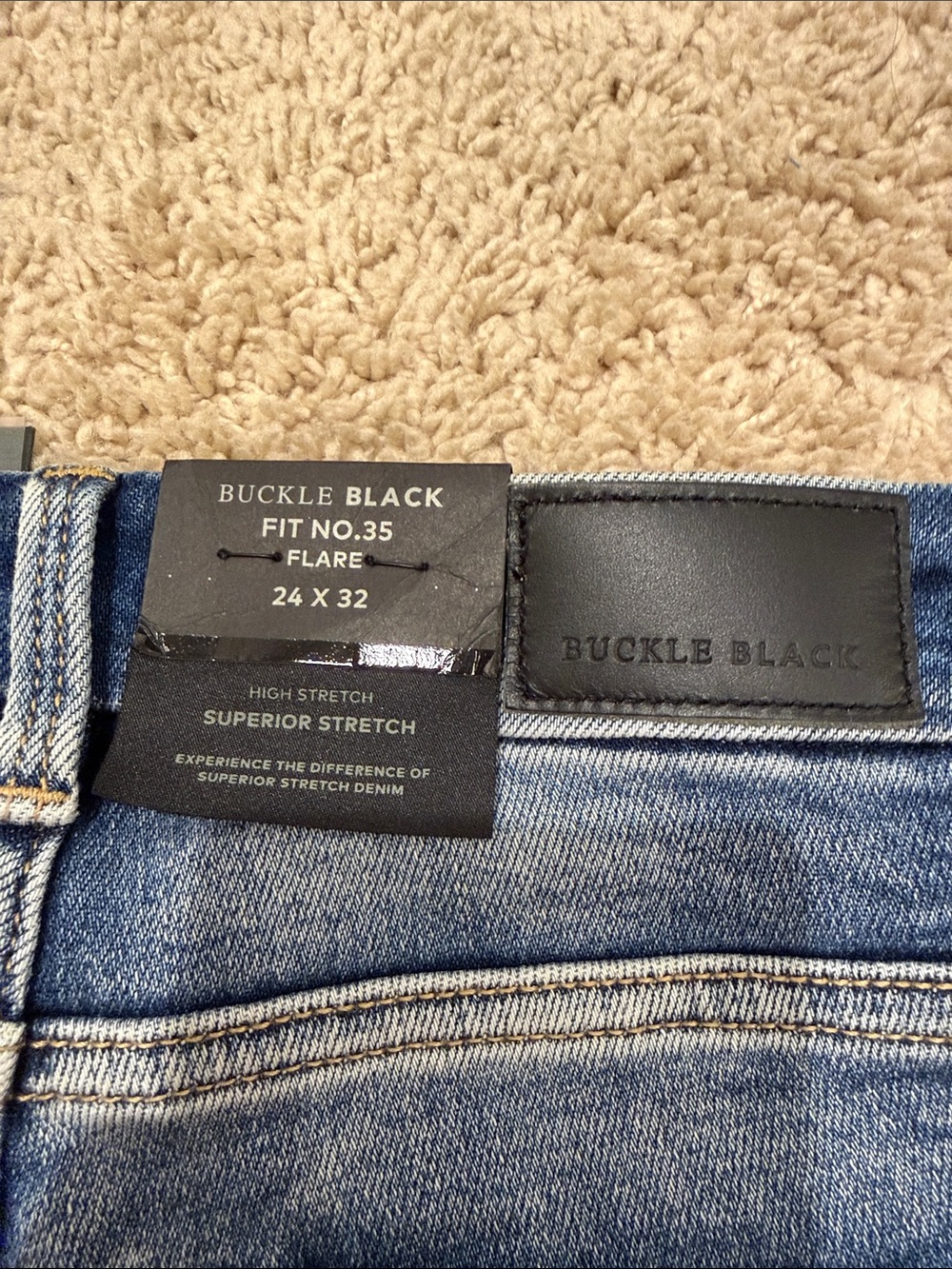 Buckle black High-Rise Flared Jeans -24 - Picture 5 of 6